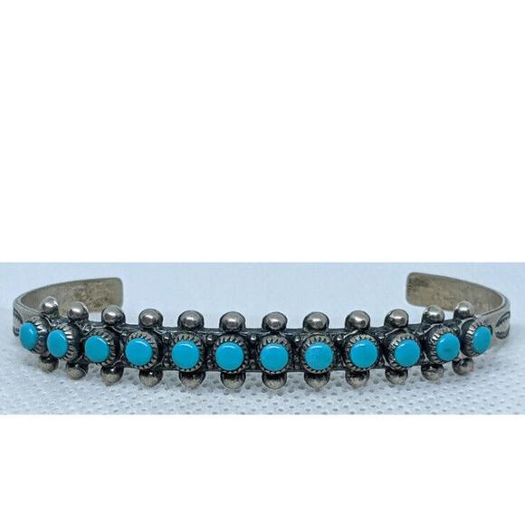 Silver and Turquoise Bracelet - Picture 4 of 16
